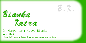 bianka katra business card